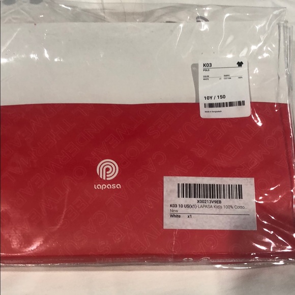 LAPASA Kid's 100% Cotton Polo Shirt Unisex - Picture 5 of 5